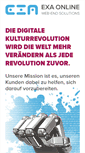 Mobile Screenshot of exa-online.de