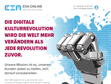 Tablet Screenshot of exa-online.de